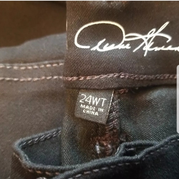Diane Gilman Virtual Stretch Comfort Black Jean's NWT Sz 24WT - Picture 6 of 11